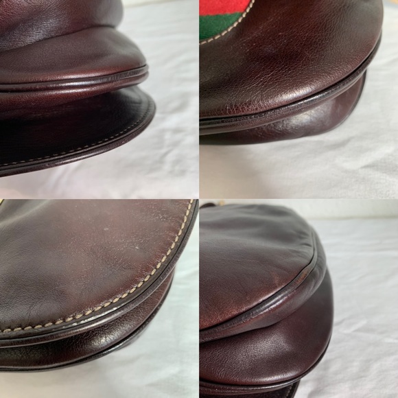 🔴SOLD🔴GUCCI Brown Leather "Britt" Shoulder Bag - Picture 7 of 8